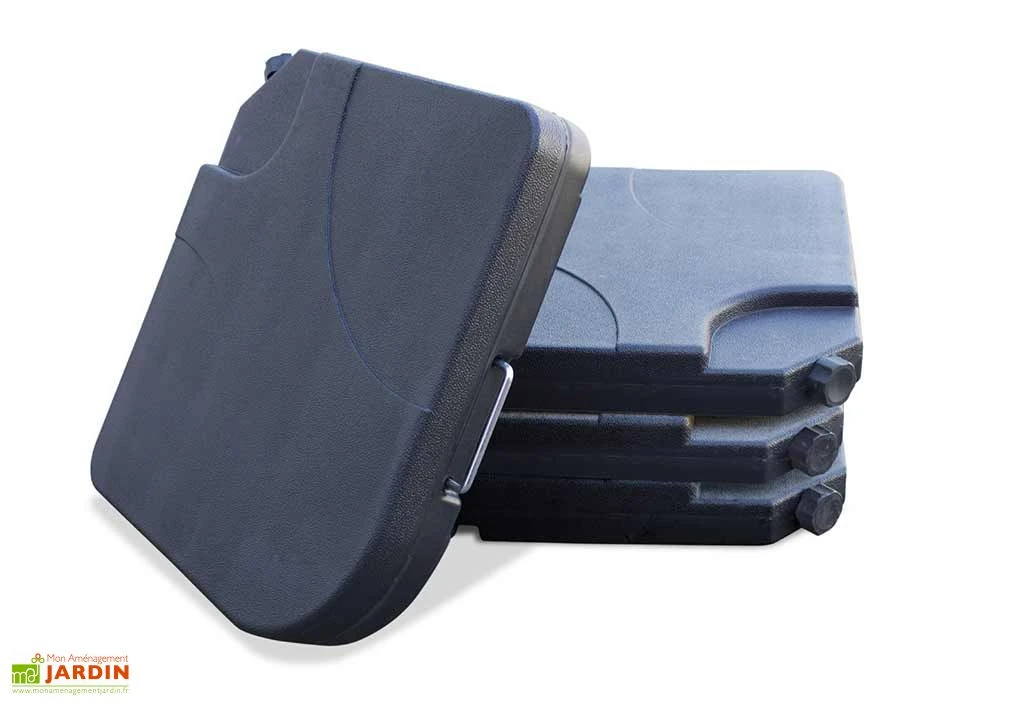 Dalles Pour Parasol En Plastique à Lester (Lot De 4) 1 Dalles Pour Parasol En Plastique à Lester (Lot De 4)