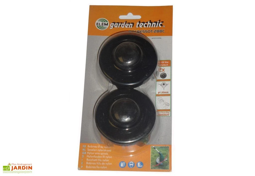 Lot 2 Bobines Pour Coupe Bordures Electrique 500 W 1 Lot 2 Bobines Pour Coupe Bordures Electrique 500 W
