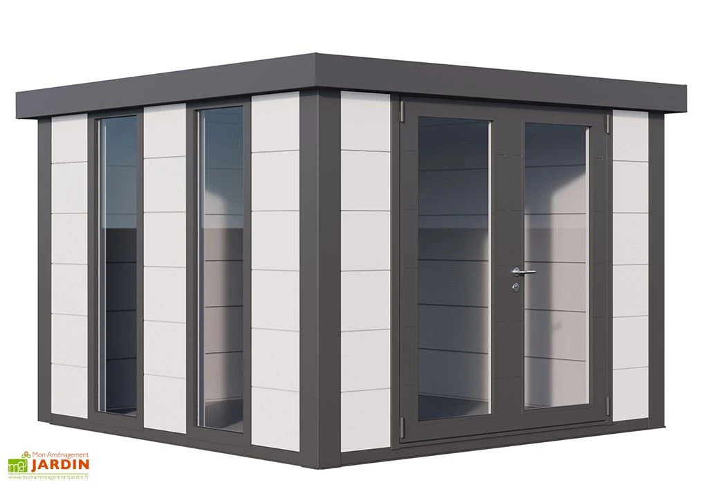 Abri De Jardin En Acier Galvanisé Double Porte Luminato - 8,8 M² 3 Abri De Jardin En Acier Galvanisé Double Porte Luminato - 8,8 M² – Image 3