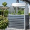 Mini Serre De Jardin Surélevée Avec Rangement – 1,2 X 1,2 M