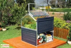 Mini Serre De Jardin En Aluminium Et Polycarbonate Plant Inn (118 X 118 Cm) -Abriet Mobilier Soldes Boutique mini serre jardin aluminium polycarbonate plant inn 118 x 118 cm 2