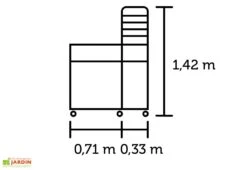 Mini Serre De Jardin Table à Jardiner – Juliana Vertical -Abriet Mobilier Soldes Boutique mini serre jardin table jardinage verre trempe aluminium juliana vertical 4