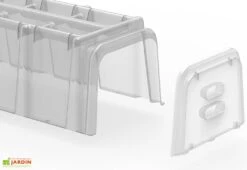 Serre De Jardin Tunnel De Forçage : Bases + Embouts + Piquets (105 X 39 X 30 Cm) -Abriet Mobilier Soldes Boutique mini serre tunnel forcage mvi modulo 40 3