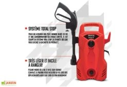 Nettoyeur Haute Pression électrique – 1400 W -Abriet Mobilier Soldes Boutique nettoyeur haute pression brick 1400w