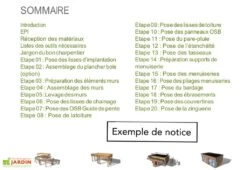 Chalet De Jardin Habitable 12 M² - Bungalow Design Studio 400 X 300 Cm -Abriet Mobilier Soldes Boutique notice montage studio jardin anex 2