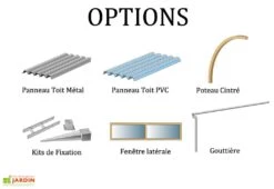 Solid Carport Bois Modulable 3x5 M -Abriet Mobilier Soldes Boutique options tous carports bois