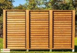 Panneau Brise-Vue En Bois Traité THT 1 X 2 M (la Pièce) -Abriet Mobilier Soldes Boutique panneau brise vue bois traite tht 1x2m 1