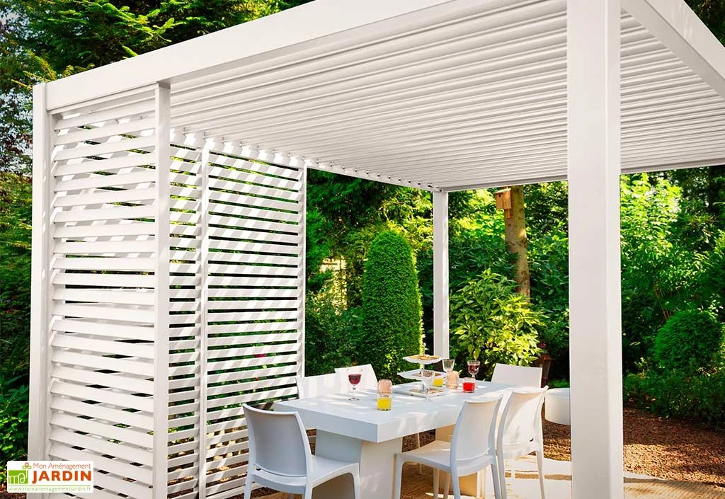 Panneau Brise-vue En Aluminium Pour Pergola Ombréa 1 M 2 Panneau Brise-vue En Aluminium Pour Pergola Ombréa 1 M – Image 2