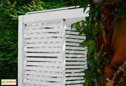 Panneau Brise-vue En Aluminium Pour Pergola Ombréa 1,3 M 8 Panneau Brise-vue En Aluminium Pour Pergola Ombréa 1,3 M -Abriet Mobilier Soldes Boutique panneau brise vue jardin angle bl 1