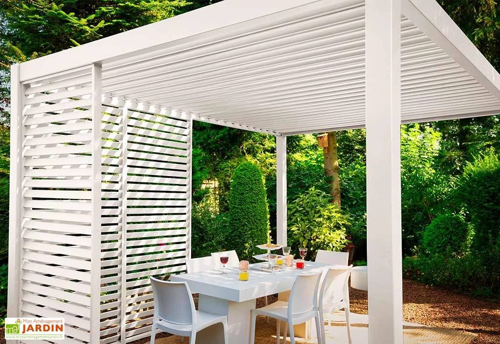 Panneau Brise-vue En Aluminium Pour Pergola Ombréa 1,3 M 1 Panneau Brise-vue En Aluminium Pour Pergola Ombréa 1,3 M