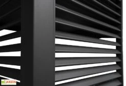 Panneau Latéral Brise-vue En Aluminium Pour Pergola Ombréa 1,2 M -Abriet Mobilier Soldes Boutique panneau brise vue jardin detail angle