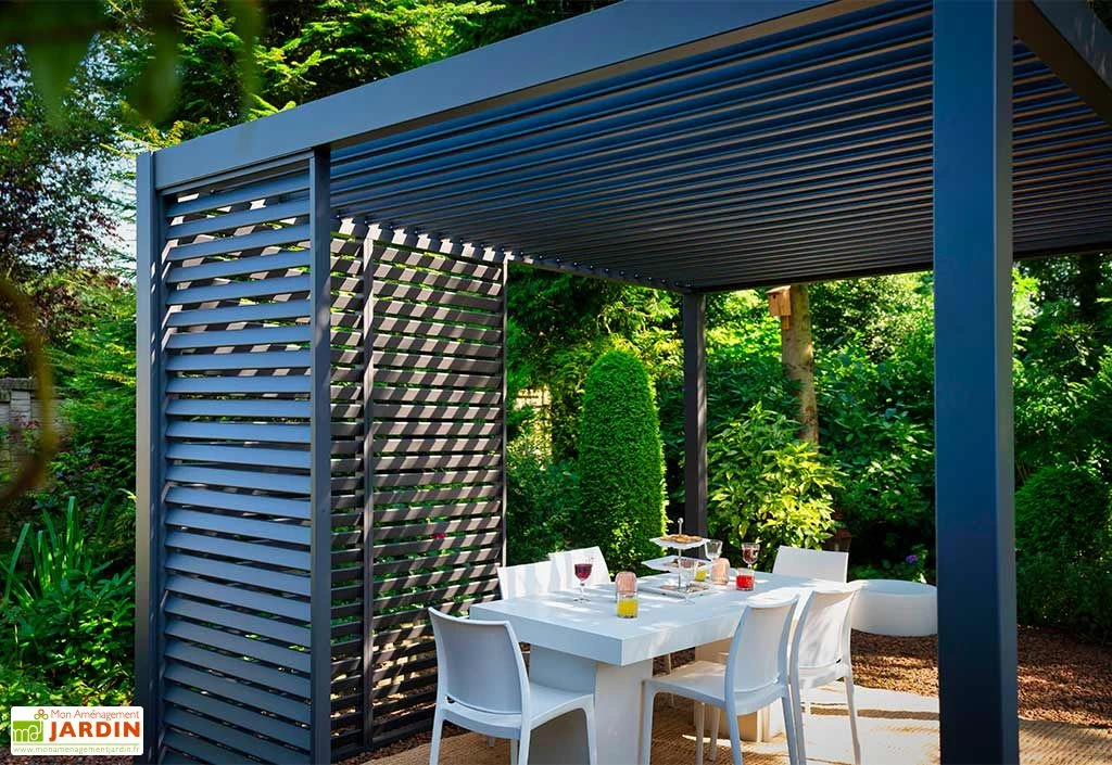 Panneau Brise-vue En Aluminium Pour Pergola Ombréa 1,3 M 5 Panneau Brise-vue En Aluminium Pour Pergola Ombréa 1,3 M – Image 5