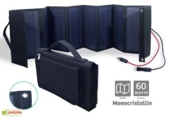 Batterie Nomade Solaire Izywatt 1000 + 2 Panneaux Pliants 60 W -Abriet Mobilier Soldes Boutique panneau solaire portable monocristallin pliant 60w orium 1