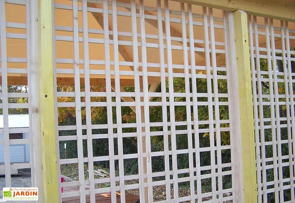 Panneau De Treillage En Bois Pour Tonnelle Ombra Habrita 1 Panneau De Treillage En Bois Pour Tonnelle Ombra Habrita