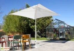 Parasol En Aluminium Laqué Et Toile En Oléfine 250 X 250 Cm - Eolo