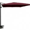 Parasol Déporté Carré En Aluminium Et Polyester 3,2 X 3,2 M
