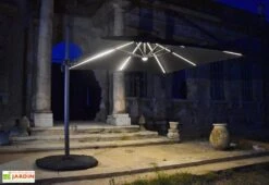Parasol Déporté à LED En Aluminium Et Polyester Capeo 3 X 3 M 11 Parasol Déporté à LED En Aluminium Et Polyester Capeo 3 X 3 M -Abriet Mobilier Soldes Boutique parasol deporte led aluminium polyester capeo 3x3 m 6
