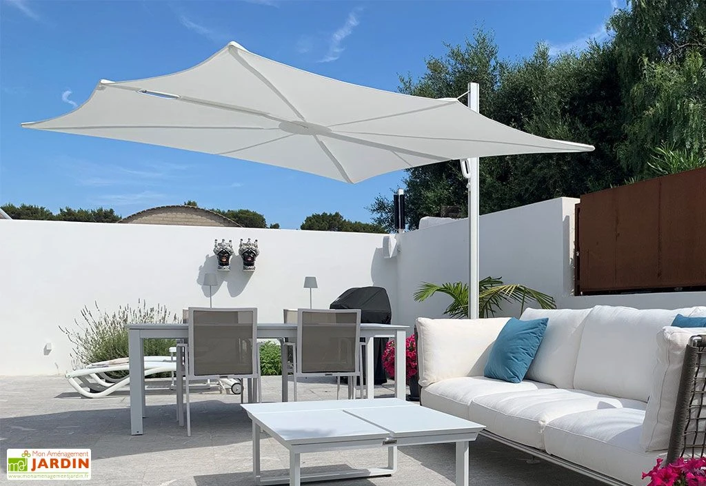 Parasol Déporté 250 Cm - Spectra Droit Toile Sunbrella 4 Parasol Déporté 250 Cm - Spectra Droit Toile Sunbrella – Image 4