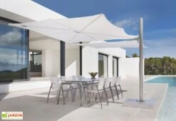 Parasol Déporté 250 Cm - Spectra Duo Toile Sunbrella -Abriet Mobilier Soldes Boutique parasol deporte spectra duo 250cm umbrosa 1 1