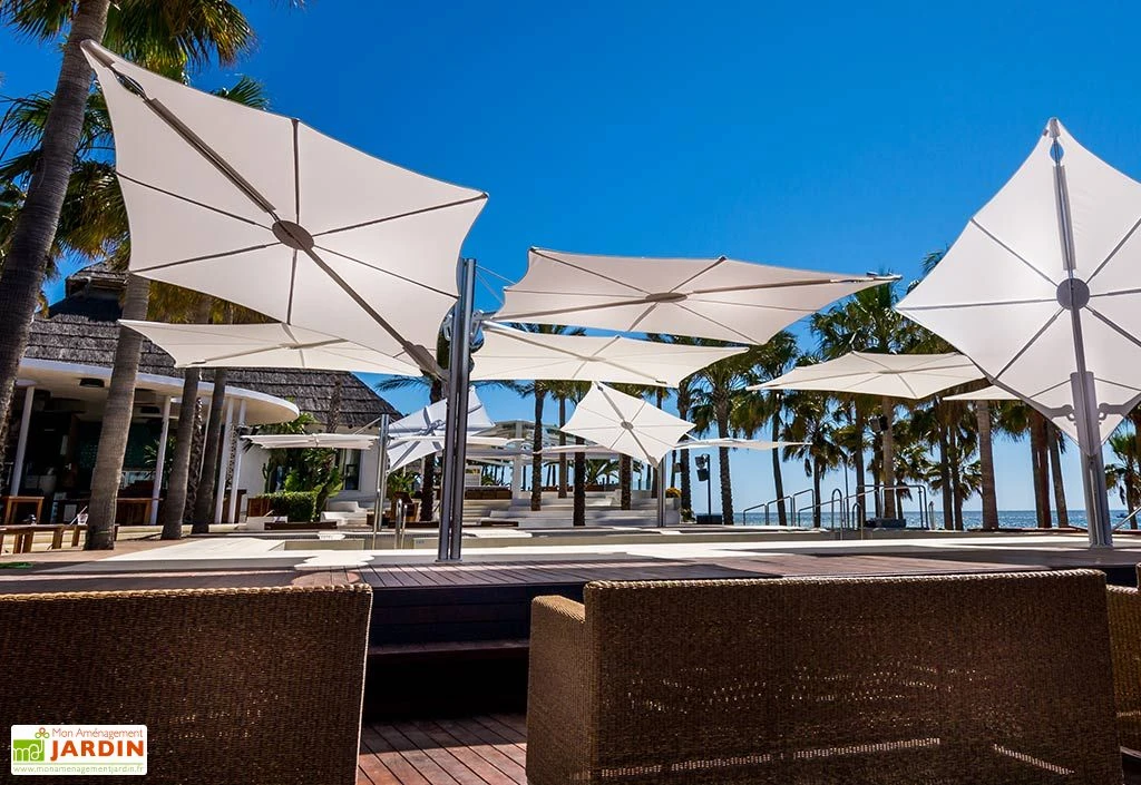 Parasol Déporté 250 Cm - Spectra Multi Toile Sunbrella 4 Parasol Déporté 250 Cm - Spectra Multi Toile Sunbrella – Image 4