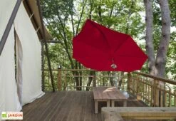 Parasol En Aluminium Aspect Feuille - Icarus Toile Sunbrella -Abriet Mobilier Soldes Boutique parasol design icarus umbrosa sunbrella 2