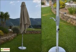 Parasol Droit Carré 3 M En Aluminium Summer -Abriet Mobilier Soldes Boutique parasol droit carre aluminium 3m summer 3