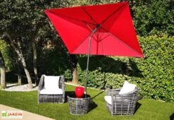 Parasol Rectangulaire Inclinable En Aluminium Et Polyester Tilt 2 X 3 M 10 Parasol Rectangulaire Inclinable En Aluminium Et Polyester Tilt 2 X 3 M -Abriet Mobilier Soldes Boutique parasol inclinable tilt grenadine