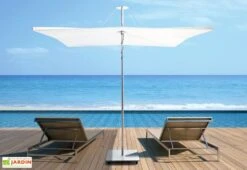 Parasol Carré En Aluminium 300 Cm - Infina Toile Solidum -Abriet Mobilier Soldes Boutique parasol infina carre 300cm umbrosa 2