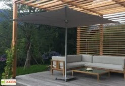 Parasol Carré En Aluminium 300 Cm - Infina Toile Solidum -Abriet Mobilier Soldes Boutique parasol infina carre 300cm umbrosa 3