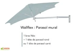Bras Néo En Aluminium Pour Parasol Paraflex - 2,00 M -Abriet Mobilier Soldes Boutique parasol mural wallflex bras neo umbrosa