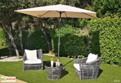Parasol Rectangulaire Inclinable En Aluminium Et Polyester Tilt 2 X 3 M 8 Parasol Rectangulaire Inclinable En Aluminium Et Polyester Tilt 2 X 3 M -Abriet Mobilier Soldes Boutique parasol rectangulaire inclinable aluminium polyester tilt ecru