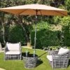 Parasol Rectangulaire Inclinable En Aluminium Et Polyester Tilt 2 X 3 M