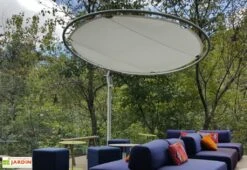 Parasol Rond Rotatif 360° 300 Cm - Eclipsum Toile Solidum -Abriet Mobilier Soldes Boutique parasol rond design eclipsum umbrosa solidum 2