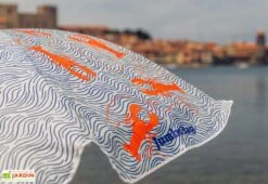 Parasol Rond En Tissu Et Métal ø 167 Cm – Lobster -Abriet Mobilier Soldes Boutique parasol rond lobster 02