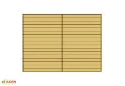 Paroi Avant/Arrière Pleine Pour Carport Modulable Solid 5x5m