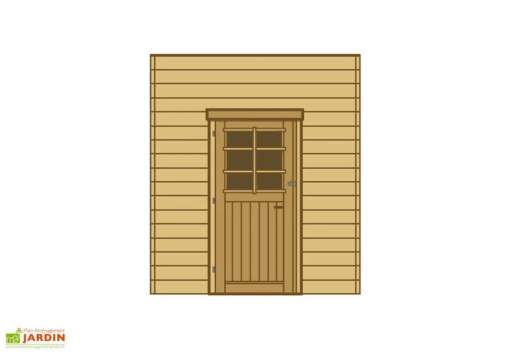 Paroi Avant/Arrière Porte Simple Pour Carport Modulable Solid 4x5m 1 Paroi Avant/Arrière Porte Simple Pour Carport Modulable Solid 4x5m