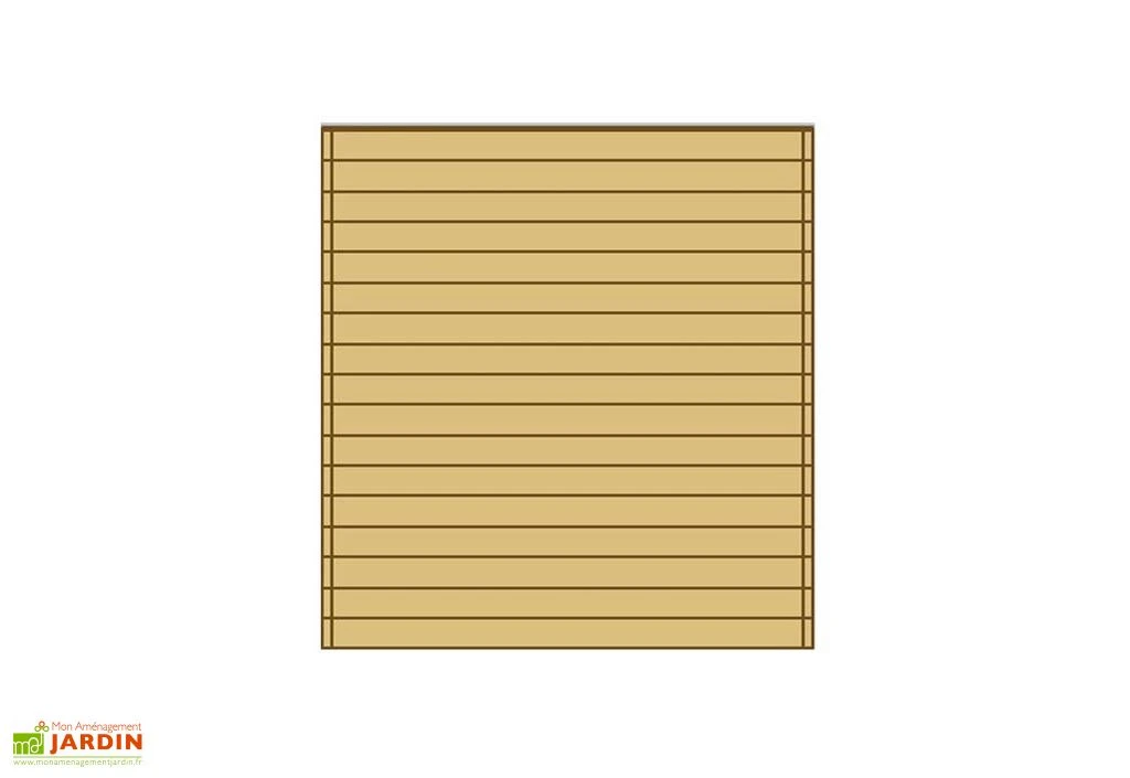 Paroi Avant/Arrière Pleine Pour Carport Modulable Solid 4x5m 1 Paroi Avant/Arrière Pleine Pour Carport Modulable Solid 4x5m