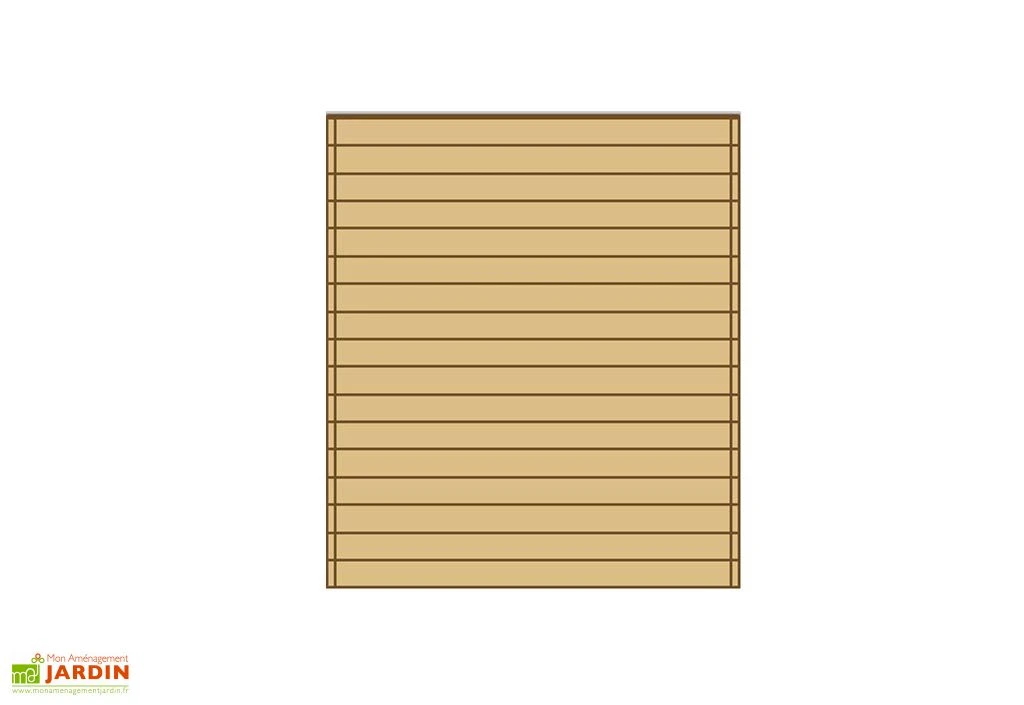 Paroi Avant/Arrière Pleine Pour Carport Modulable Solid 3x5m 1 Paroi Avant/Arrière Pleine Pour Carport Modulable Solid 3x5m