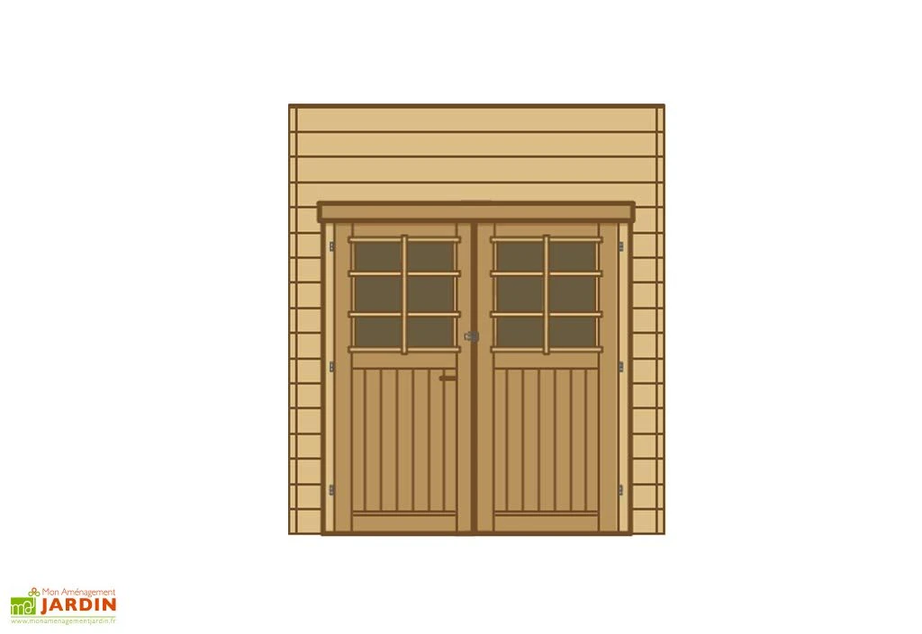 Paroi Avant/Arrière Double Porte Pour Carport Modulable Solid 3x5m 1 Paroi Avant/Arrière Double Porte Pour Carport Modulable Solid 3x5m