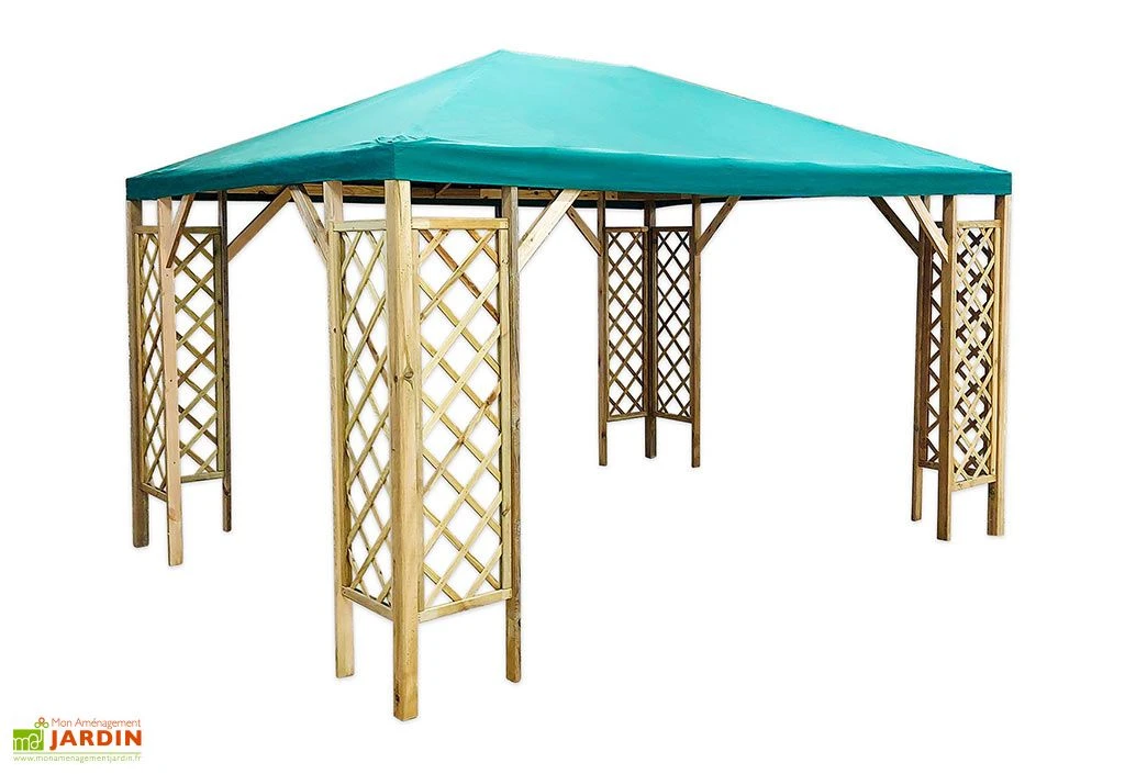 Pavillon De Jardin En Bois Traité Autoclave - Napoli 1 Pavillon De Jardin En Bois Traité Autoclave - Napoli