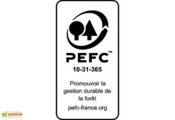 Table De Jardinage En Bois Traité Et Zinc – 100 X 45 X 125 Cm -Abriet Mobilier Soldes Boutique pefc burger 18