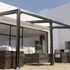 Pergola Adossée En Aluminium 3 X 6 M - Barbade