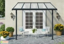 Pergola Adossée En Aluminium Et Polycarbonate 295 Cm – Sierra 8 Pergola Adossée En Aluminium Et Polycarbonate 295 Cm – Sierra -Abriet Mobilier Soldes Boutique pergola aluminium polycarbonate sierra 3x3 canopia palram