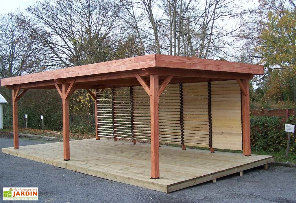 Tonnelle En Bois Avec Parois Lames Orientables – Ombra 7,5 X 4 M 2 Tonnelle En Bois Avec Parois Lames Orientables – Ombra 7,5 X 4 M – Image 2