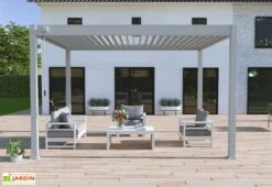 Nouvelles Arrivées -Abriet Mobilier Soldes Boutique pergola bioclimatique 3x4 gris perle ombrea 15 728318
