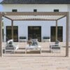 Pergola Bioclimatique Ombréa En Aluminium 3 X 4 M Autoportée - Taupe