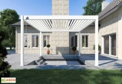 Pergola Bioclimatique Ombréa En Aluminium 4 X 4 M Autoportée - Blanche