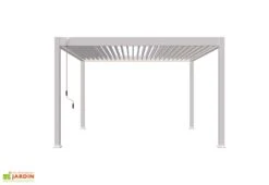 Pergola Bioclimatique Ombréa En Aluminium 4 X 4 M Autoportée - Blanche -Abriet Mobilier Soldes Boutique pergola bioclimatique 4x4m carree ombrea 15 728547
