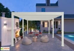 Pergola Bioclimatique Ombréa En Aluminium 4 X 6 M Autoportée - Blanche 8 Pergola Bioclimatique Ombréa En Aluminium 4 X 6 M Autoportée - Blanche -Abriet Mobilier Soldes Boutique pergola bioclimatique 4x6 autoportee ombrea 15 728868