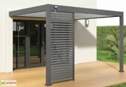 Pergola Bioclimatique Ombréa En Aluminium 3 X 4 M Adossée - Anthracite 11 Pergola Bioclimatique Ombréa En Aluminium 3 X 4 M Adossée - Anthracite -Abriet Mobilier Soldes Boutique pergola bioclimatique adossee 3x4m 15 729186